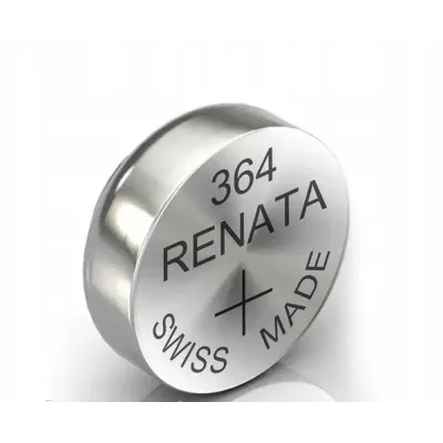Батарейка Renata  SR364/SR621SW/AG1 BL-1 1.55V, 22mAh, 6.8x2.1mm (10/100)