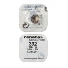 Батарейка Renata  SR392/SR41W/AG3 BL-1 1.55V, 45mAh, 7.9x3.6mm (10/100)