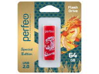 Perfeo USB флэш-диск 64GB C04 Red Lion/10