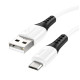 Кабель X82 MicroUSB - USB 2,4А, белый, 1 метр hoco /31/310