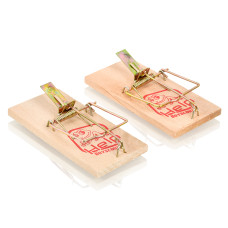 Мышеловка, дерево 10х4,5х0,6 см 2 шт в уп /240/24 HELP