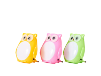 Ночник "Совенок" LED от сети МИКС 4,5х8х8,5 см RISALUX