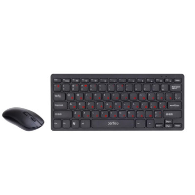 Perfeo беспров. набор "mini COMBO", USB: multi клав-ра 78 кн. + мышь 4 кн., 1000-1200-1600 DPI /10