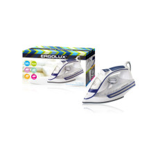 Паровой электрический утюг ELX-SI03-C35 белый/синий (керамика, 2600Вт, 220-240В) ERGOLUX /16 Паровой электрический утюг ELX-SI03-C35 белый/синий (керамика, 2600Вт, 220-240В) ERGOLUX /16