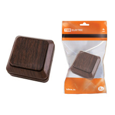 Выключатель TDM открытой установки, 1-кл. IP20 10А, бук "Ладога" 2/10/200 Выключатель TDM открытой установки, 1-кл. IP20 10А, бук "Ладога" 2/10/200