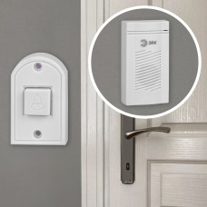 Проводной звонок ЭРА D50 проводной, белый, 1 мелодия1/200