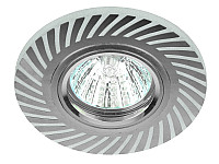 Точечный светильник ЭРА DK LD39 WH/CH MR16, декор cо светодиодной подсветкой, белый/хром 1/50