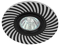 Точечный светильник ЭРА DK LD32 BK MR16, 220V, max11W, декор cо светодиодной подсветкой, черный  1/5