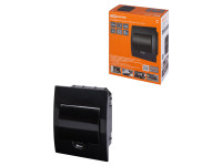 Бокс ЩРВ-П-6 модулей встраиваемый пластик IP41, Антрацит TDM