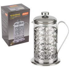 Чайник/кофейник (кофе-пресс) OLIMPIA, 800 мл, из жаропрочного стекла, в корп из нерж ст, T046-800ML Чайник/кофейник (кофе-пресс) OLIMPIA, 800 мл, из жаропрочного стекла, в корп из нерж ст, T046-800ML