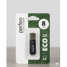 Perfeo USB флэш-диск 8GB E01 Black economy series 10/100