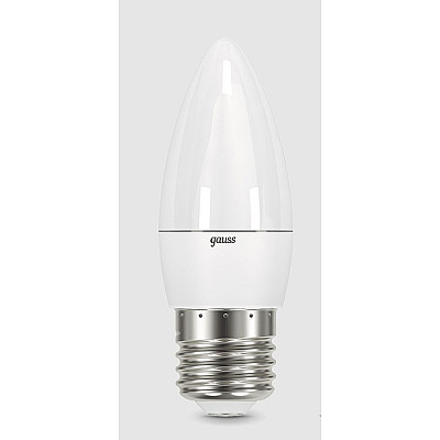 Gauss Лампа светодиодная LED-M-7-C37-3000K-Е27 630lm 10/100