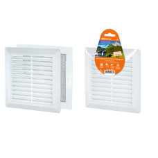 Решетка разъемная с москитной сеткой, наклонные жалюзи, TDM 203х203 10/40 Решетка разъемная с москитной сеткой, наклонные жалюзи, TDM 203х203 10/40