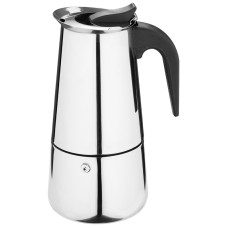 Гейзерная кофеварка ITALIA, объем 450 мл/9 чашек, из нержавеющей стали 1/24