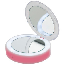 Зеркало косметическое складное ENERGY EN-702, LED подсветка