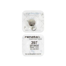 Батарейка Renata SR397, SR 726 SW BL-1 1.55V, 32mAh, 7.9x2.6mm (10/100) Батарейка Renata SR397, SR 726 SW BL-1 1.55V, 32mAh, 7.9x2.6mm (10/100)