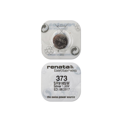 Батарейка Renata SR373/SR 916 SW BL-1 1.55V, 29mAh, 9.5x1.6mm  (10/100)
