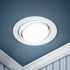 Точечный светильник ЭРА KL35 А WH /1, GX53 220V макс 15W, поворотный белый 1/80