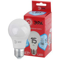 ЭРА Лампа светодиодная RED LINE LED A60-15W-840-E27 R E27 / Е27 15 Вт груша нейтр. белый свет