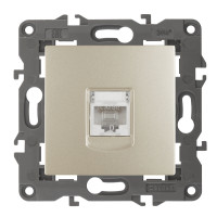 Розетка RJ45, IP20, Эра Elegance, 14-3107-04 ЭРА шампань 1/100 Розетка RJ45, IP20, Эра Elegance, 14-3107-04 ЭРА шампань 1/100