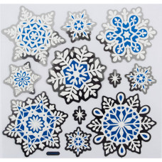 Наклейка интерьерная новогодняя "Снежный день" размер: 25,5*18,5 см Наклейка интерьерная новогодняя "Снежный день" размер: 25,5*18,5 см