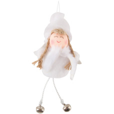 Фигурка декоративная "Девочка" (с подвесом), мат:полиэстер, пластмасса 13 см