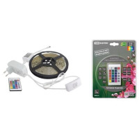 Комплект светодиодной ленты SMD5050-30 LED/м-12 В-7,2 Вт/м-IP20-RGB (5 м), 24 Вт, IR-контроллер TDM