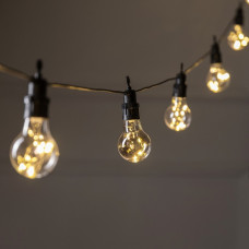 Гирлянда БЕЛТ ЛАЙТ DECOR. "Роса", IP44, 5 м, Н.Т. 2W, шаг 50 см, 10 насадок, 50 LED, 5V, Т/БЕЛЫЙ