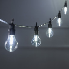 Гирлянда БЕЛТ ЛАЙТ DECOR. "Лампочки", IP44, 5 м, Н.Т. 2W, шаг 50 см,10 ламп, 220V, БЕЛЫЙ
