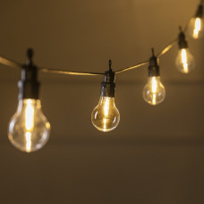 Гирлянда БЕЛТ ЛАЙТ DECOR. "Лампочки", IP44, 5 м, Н.Т. 2W, шаг 50 см,10 ламп, 220V, Т/БЕЛЫЙ