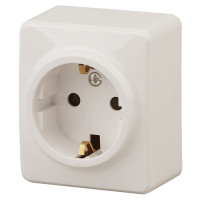 Розетка 2P+E Schuko, 16A-250В, IP20, ОУ, Эра Эксперт, 11-2203-02 ЭРА сл.кость 16/160 Розетка 2P+E Schuko, 16A-250В, IP20, ОУ, Эра Эксперт, 11-2203-02 ЭРА сл.кость 16/160