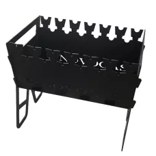 Мангал 530*350*460 мм, 3 мм сталь, NOVOGAS, сборный, большой, окрашенный в сумке