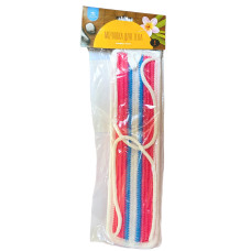 Мочалка для тела с ручками 30 см в инд.упаковке АкваМаг 4/12