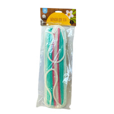 Мочалка для тела с ручками 40 см цветная в инд.упак АкваМаг 3/12/216 Мочалка для тела с ручками 40 см цветная в инд.упак АкваМаг 3/12/216