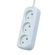 Удлинитель сетевой без заземления Perfeo "RU POWER", 7,0м, 3 розетки, белый (Р16-012) /30