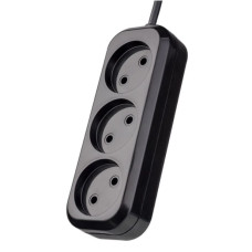 Удлинитель сетевой без заземления Perfeo "RU POWER", 7,0м, 3 розетки, чёрный (Р16-012) /30