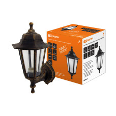 Светильник садово-парковый НБУ 06-60-001 "Леда 1" шестигранник, настенный, пластик, бронза TDM 1/8