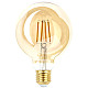 ЭРА Лампа светодиодная F-LED-7 Ват-G95-2400K-E27 фил. (арт.F-LED G95-7W-824-E27 gold) зол. теп. свет