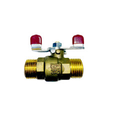 Кран шар. муфтовый лат. КШ-20 для воды, бабочка, наружн./наружн, без покрытия Инд. маркировка ЦЕНА▼