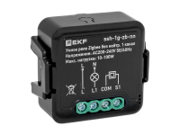 Умное реле в подрозетник 1-канальное без нейтрали Zigbee EKF Connect Select