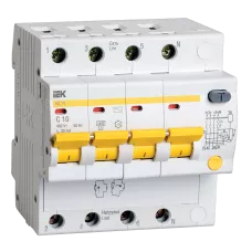 Выключатель автоматический дифференциального тока 4п С 10А 30мА тип АС 4,5кА АД 14 KARAT