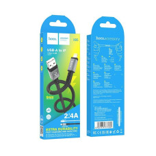 Кабель X85 Lightning-USB, черный hoco 1/35/350 Кабель X85 Lightning-USB, черный hoco 1/35/350