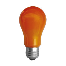 Ecola Лампа светодиодная COLOR LED12,0W-A60-ORANGE-Е27 220V 360°, оранжевая (композит) 110x60 2/10