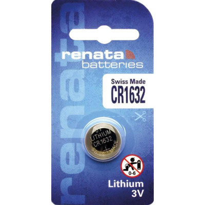 Батарейка Renata CR1632 BL-1 3B 10/100/2400 Батарейка Renata CR1632 BL-1 3B 10/100/2400