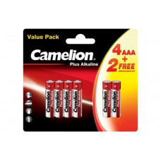 Батарейка Camelion LR03 BP4+2 Plus Alkaline (1.5В) 6/72/576 К Батарейка Camelion LR03 BP4+2 Plus Alkaline (1.5В) 6/72/576 К