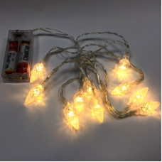 Perfeo гирлянда светодиодная "Капля 2" 10LED, пластик, 1.5м, 2хАА