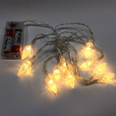 Perfeo гирлянда светодиодная "Капля 2" 10LED, пластик, 1.5м, 2хАА