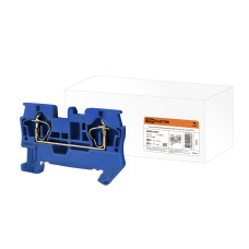 Зажим клеммный безвинтовой (ЗКБ) 2,5 мм2 31А синий TDM ЦЕНА▼