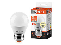 WOLTA Лампа светодиодная G45 7.5Вт 625лм 3000К Е27 1/50