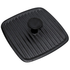 Пресс для гриля чугунный с бакелитовой ручкой, квадратной формы, PRESSA, диа 21*21 см